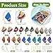 Beadthoven 160pcs DIY Butterfly Wing Pendant Earrings Making Kit Small Butterfly Earring Charms Insect Dragonfly Fairy Wings Charms Colorful Printed Resin Hanging Charms for Jewelry Making Starter Kit