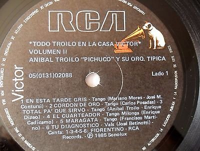 Vista 6 de TODO TROILO EN LA CASA VICTOR VOL II-CAUTIVO-CORDON DE ORO- RCA 1985 VG++EXCELL