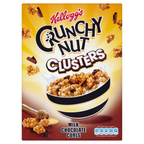 Kellogg's Chocolate Crunchy Nut Clusters Cereal 500 g (Pack of 2)