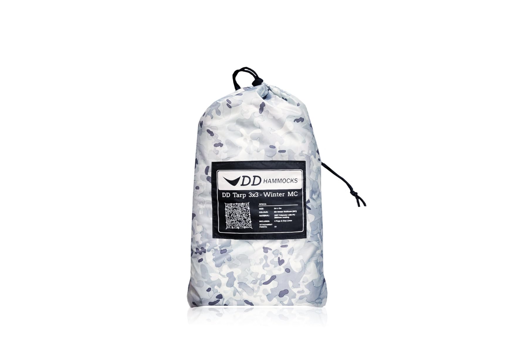 DD Hammocks DD Tarp 3x3 - MC - Lona de camuflaje ligera para hamaca de camping y aventura al aire libre en solitario
