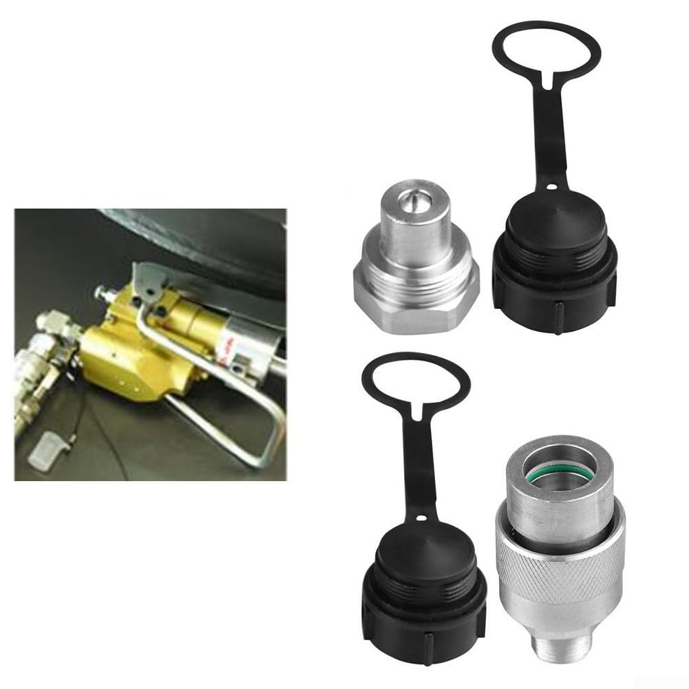 Ensemble de raccords rapides hydrauliques 3/8 NPT, pour Enerpac C-604 et pour Parker série 3000, raccord plat pour vérins hydrauliques, cylindres, pompes, haute pression 10 000 psi, avec