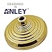 ANLEY Floor Stand Base For Indoor Flagpoles, Compatible with 1.3 Inch, 1.1 Inch and 0.9 Inch Diameter Flag Pole - Gold