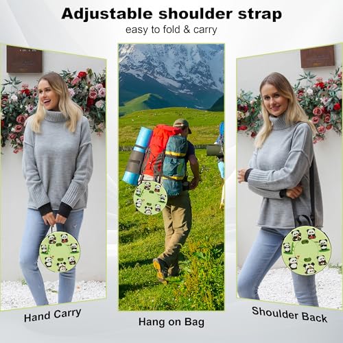 Image of ALEVMOOM 2026 Collapsible Stool with Thick Cushion, H18.1 D10.24 Portable Telescoping Sturdy Load Capacity 600Lbs, Retractable Adjustable Camping Folding Stool for Outdoor Hiking BBQ Climb