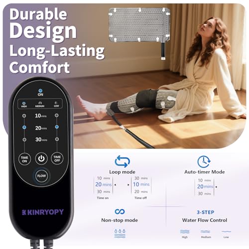 Image of Cold Therapy Machine with Programmable Timer, Portable Ice Machine for Knee After Surgery, Knee Replacement Recovery System (Hip Pad+ Machine)