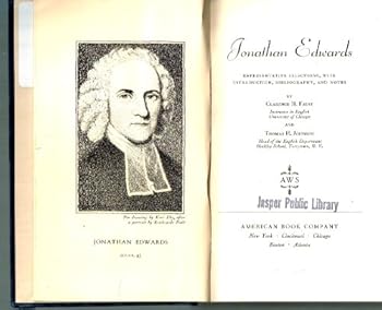 Hardcover Jonathan Edwards: Represenative Selections, with Introduction, Bibliography, and Notes Book