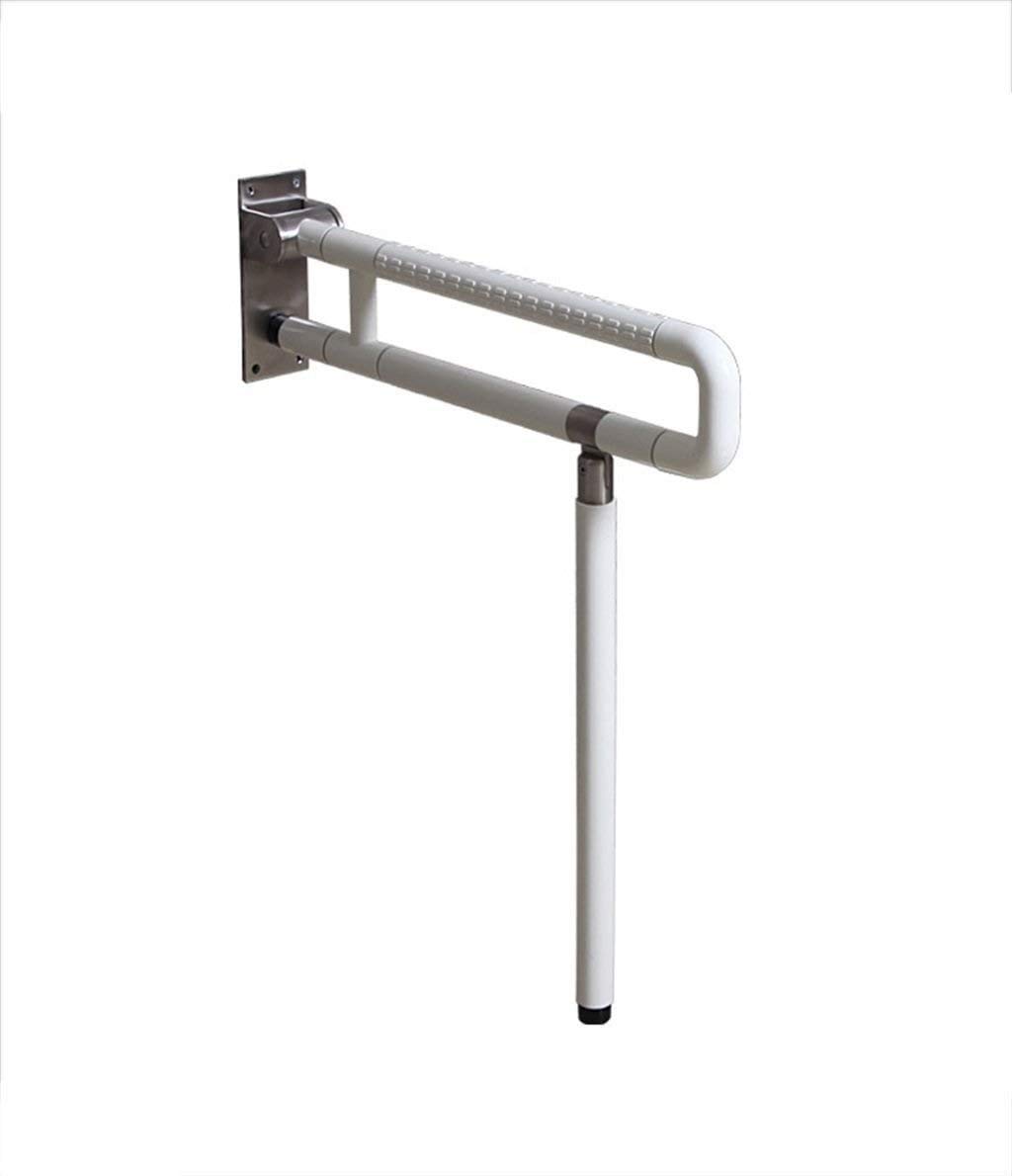 Grab Bar Podłokietnik Poręcze bezpieczeństwa Łazienka Prysznic Bez Barier Składana Pogrubiona Wersja Antypoślizgowa, Niepełnosprawna Toaleta Osoby starsze W Ciąży/Biały/60 cm