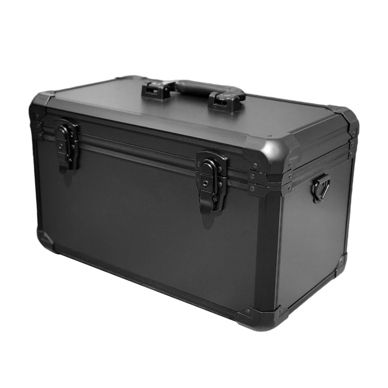 Valigetta portautensili portatile in lega di alluminio con maniglia, organizer antiurto e scatola porta accessori hardware, valigette rigide per uomo, accessori hardware, L
