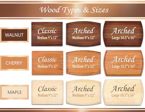 Tabla de cortar de madera artesanal personalizada miniatura 2