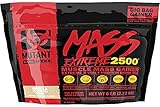 100% GOURMET TASTE Mutant Mass Extreme Gainer Whey Protein Powder, Build Muscle Size & Strength with High-Density Clean Calories, (Vanilla Ice Cream, 6 LB)