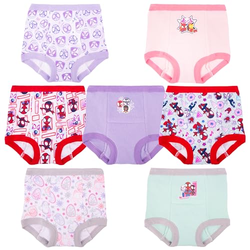 Marvel Girls' Spiderman & Ghost Spider Exclusive Toddler Potty Training Panties