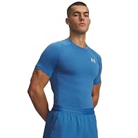 Men's Heatgear Compression Shirt Aegean Blue/White XL XL