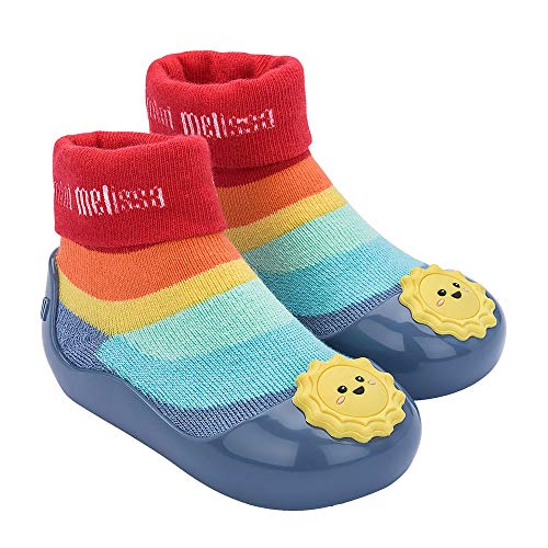 Mini Melissa Alpha Play Sunny Day Baby :Azul/Vermelho;Tamanho do calçado:25