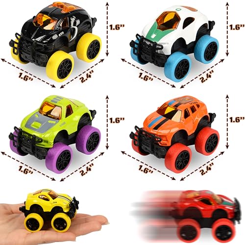 Paquete de 8 Camionetas Mini Monster Die-Cast para Niños miniatura 4