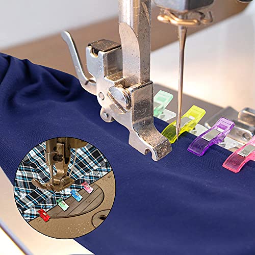 image for BamLue 100 Pack-Upgrade Handy Holding Easier Sewing Clips Multicolor f