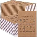Humyoun 60 cuadernos de Navidad cristianos con versículos de la Biblia, bloc de notas inspirador, regalos de Navidad a granel para mujeres, diarios de oración de flores silvestres, regalos religiosos