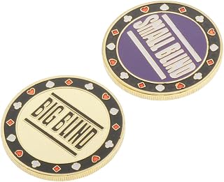 2 Teilige Poker Dealer Button Chips Blind Big/Small Casino Roulette Spiel ACCS