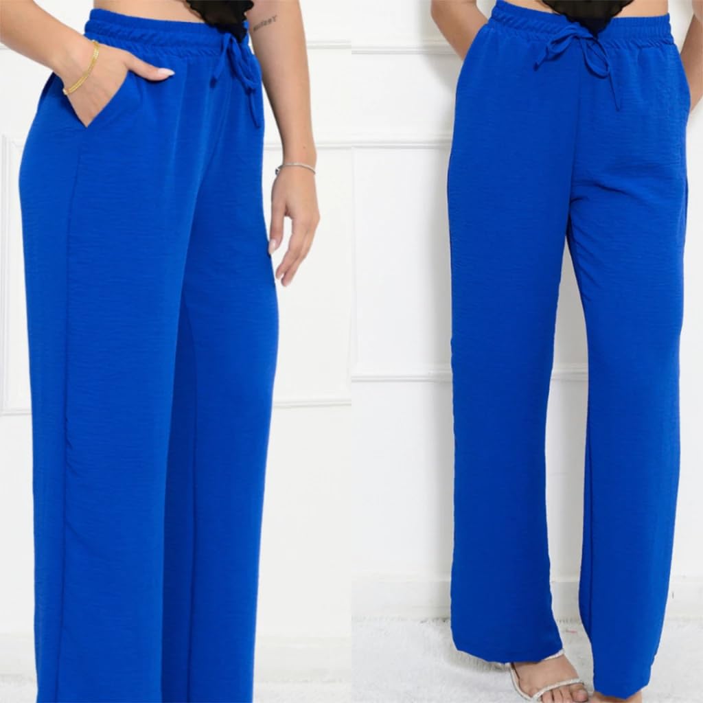 Calça Feminina Pantalona Cintura Alta Duna Wide Leg Com Elástico E Bolso Moda Blogueira em promoção! Veja a oferta e mais achadinhos de Calças 8 Hoje é o melhor dia para comprar Calça Feminina Pantalona Cintura Alta Duna Wide Leg Com Elástico E Bolso Moda Blogueira com aquele preço maroto! Promoção! Aproveite a oferta! 8