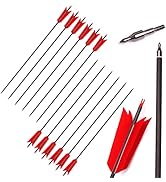 Elkrich Archery Carbon Arrows 31inch Target Flu-Flu Arrows Spine 500 Hunting Arrows with 4pcs Tur...