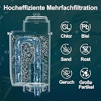 ARETHONE Wasserfilter für Siemens EQ Series, EQ3/EQ6/EQ9, EQ500, S700, Wasserfilter Kaffeevollautomat für Bosch Vero, TZ70003/TCZ7003/467873, Siemens 3200, Neff C77V60 Series (6 Stück (1er Pack)) – Ansicht 4
