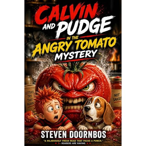 Calvin and Pudge in the Angry Tomato Mystery. A read-to-me story your Kids will love. Audiobook By Steven Doornbos cover art
