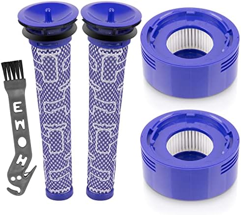 V8 Filter for Dyson V8 V7 V8+ Absolute Animal Vacuum Cleaners, 2 Pre Filters & 2 Hepa Postfilters, Replaces Part Number DY-96566101, DY-96747801