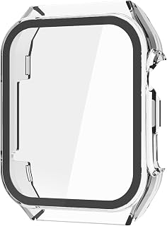 時計用ハードバンパースクリーンプロテクターケース, クリア | ハードバンパー保護カバー 傷防止、時計フェイスカバー スマートウォッチアクセサリー メンズ レディース
