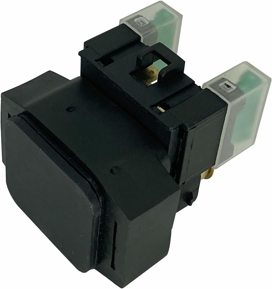 Starter Motor & Solenoid Relay fit for Yamaha YFM35 YFM350 Grizzly 350 07-14| Wolverine 350 06-09| Bruin 350 04-06| YZF600R 00-07, Replace 18757 SMU0269 3HE-81890-00-00 3HE-81800-00-00