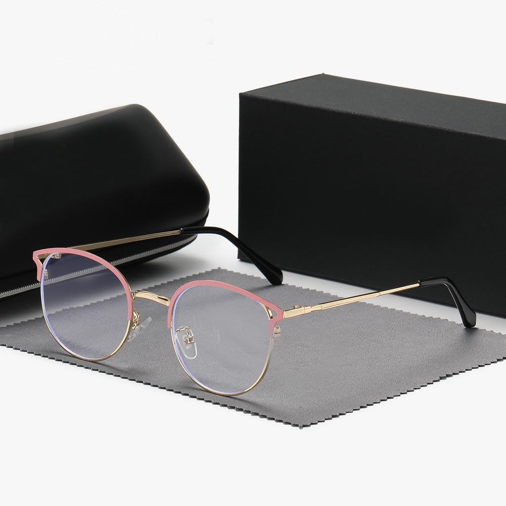 Gafas luz antiazul ZBDZSW redondas para evitar la fatiga visual