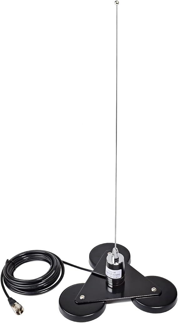 TWAYRDIO Dual Band NMO Antenna, Triplex Heavy Duty NMO