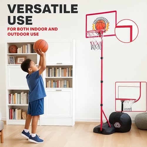 image for Atlasonix Kids Basketball Hoop, Basketball Hoop for Kids - Indoor, Adj