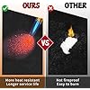 kaidun HVAC Tools Welding Blanket Fireproof, 2 Pack 12 x 12 Brazing Heat Shield for Torch, 1/7 Soldering Mat with Hole for Plumbers, Welding Pad Cloth for Copper Pipe, Plumbing Solder Blanket