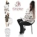 Stelle Baby Nursing Breastfeeding Cover Scarf Poncho - Car Seat Canopy Shopping Cart Stroller Covers for Newborn - Great Design Cozy Fashionable Shawl Sash For Mom - Stretchy, Breathable for Babies
