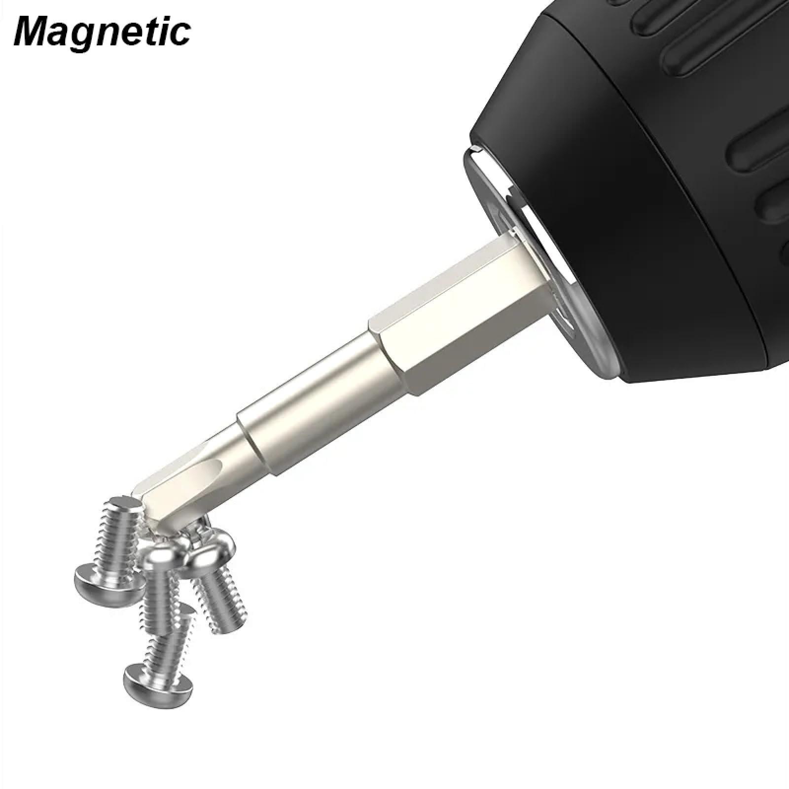 Juego de puntas de llave Allen de cabeza hexagonal, destornillador magnético métrico imperial, adaptador de taladro eléctrico de 1/4" (1/2"), herramienta manual (1/2")