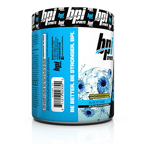 BPI Sports Best Aminos with Energy Peptide Linked BCAAs and Glutamine, ICY Blue Raz, 10.58 Ounce