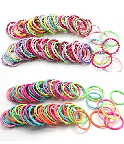200 Pieces Hair Bows for Girls 3cm Small Hair Bows Elastic Hair Bows Perfect Hair Bows for Kids Toddlers Girls