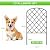 OUSHENG 10 Pack Decorative Garden Fence, Total 10ft(L) x 24in(H) Animal Barrier Border, Rustproof Metal Wire Section Edging Fencing Panel for Outdoor Patio Garden Yard, Arched