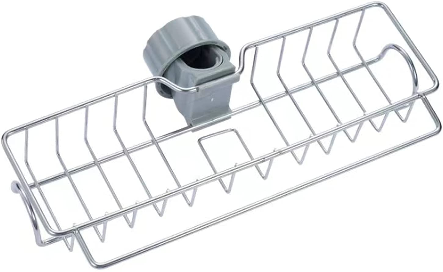 INKULTURE Stainless Steel Faucet Sponge Holder Sink Caddy Organizer Rack for Soap, Brush, Scrubber, Towel, Sponge(for 25 mm Pipe Only) | Size XL | Pack of 01 (B099BDNQY6) Amazon Price History, Amazon Price Tracker
