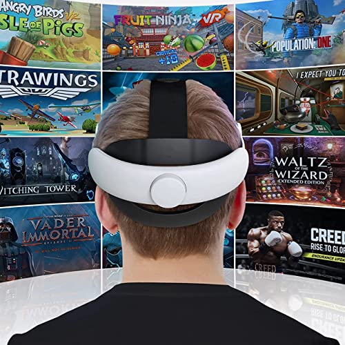 Image of Careflection || Design Head Strap Accessories, Elite Strap for Enhanced Support and Comfort in VR Compatible with Quest 2
