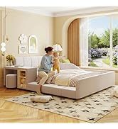 Amazon.com: Merax Queens Size Velvet Bed Frames Upholstered