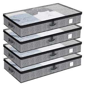 Fixwal 11.4cm Unterbettkommode Grau 4er-Set
