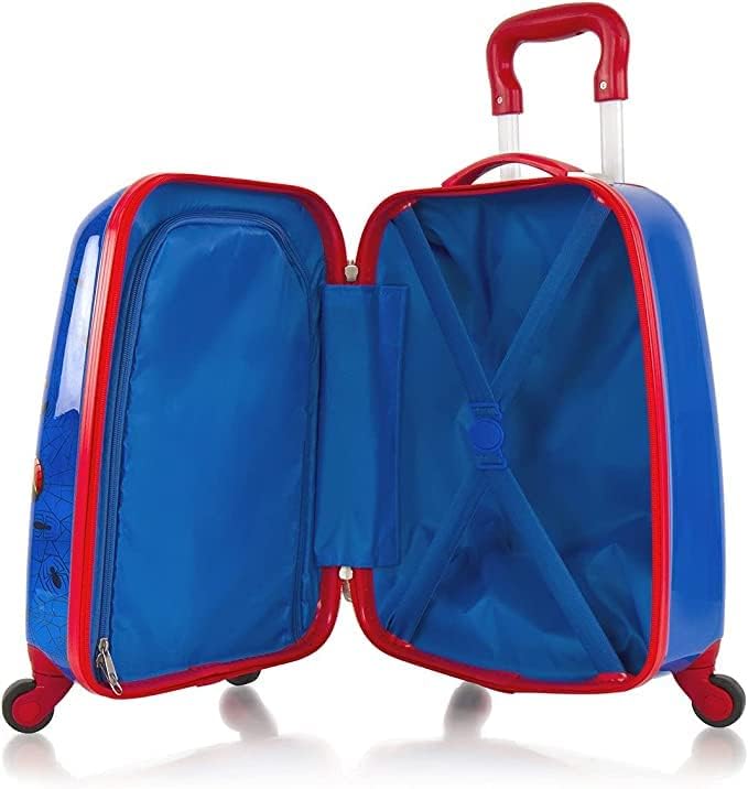 review Heys Marvel Spider Man Kids Hardside Spinner Luggage - 18 Inch [ Blue ]