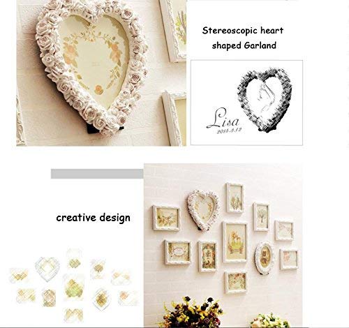 Regal Blumenständer Blumentreppe Blumenregal Pflan Fotorahmen Collage Europäische solide geschnitzte Fotowand Moderne… – Bild 3