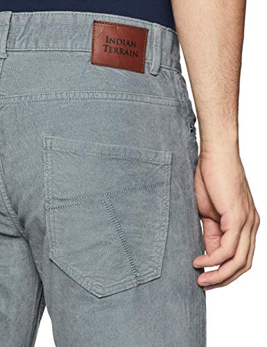Image of Indian Terrain Mens 5 Pocket Slub Trousers