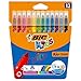 Produktbild BIC Kids Fasermaler Kid Couleur (auswaschbare Filzstifte, 1 x 12 bunte Kinder Filzstifte, ab 5 Jahren, im Kartonetui)
