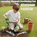 Dreamon Gardening Set Toys for Kids, Quality Garden Tool Kit Includes Tote Bag, Gloves, Shovel, Rake, Cultivator, Watering Can, STEM Learning Outdoor Gifts for Kids Toddlers