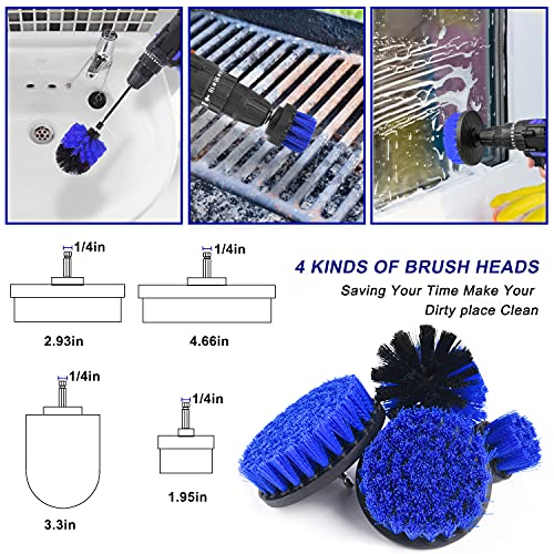 21Pcs Car Detailing Brush Set, Car Detailing Kit, Auto Detailing Drill Brush Set, Car Detailing Brushes, Car Buffing Sponge Pads Kit,Car Wash Kit,Car Cleaning Tools Kit For Interior,Exterior,Wheels #TOP3