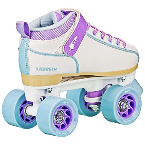 Pacer Charger Childrens Indoor/Outdoor Quad Roller Skates Youth 4 #TOP1