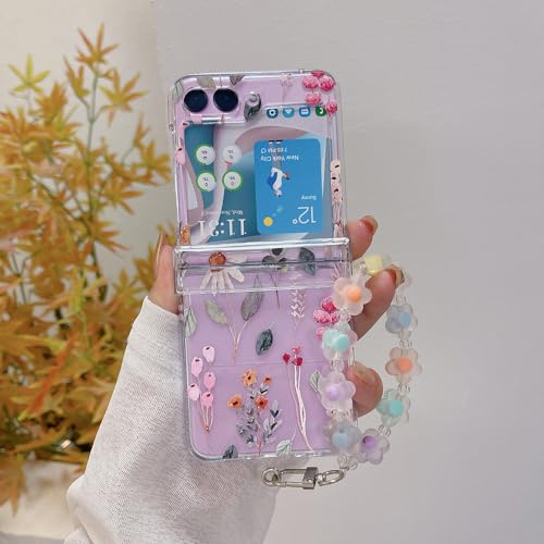 Coque fleurs Samsung Galaxy Z Flip 5 antichoc pour sublimer vos photos et vos sorties