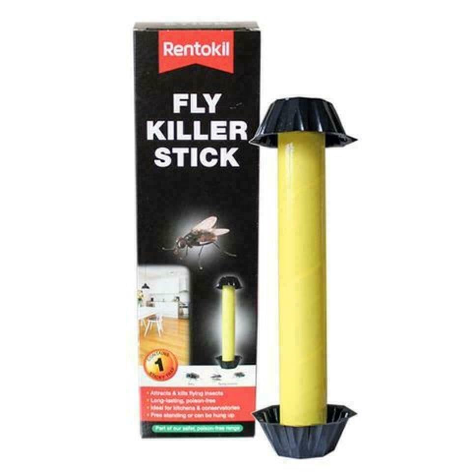 Fly Killer stick - Pest Insect Flies Catcher/Killer - Effective Fly Killer Stick for Indoors, Outdoors, Garden, House, Greenhouse, Home Use & More