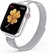 MARGE PLUS Slim Milanese Loop Compatible with Apple Watch Band for women 40mm 41mm 38mm 44mm 45mm...